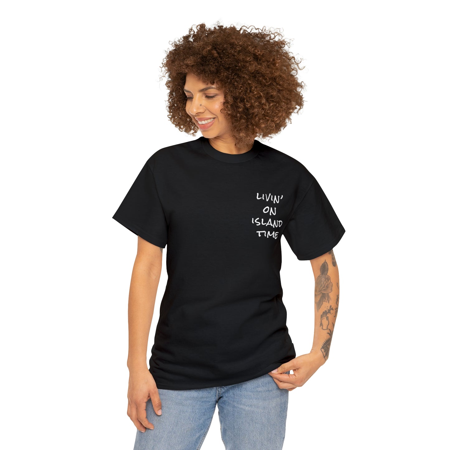 Livin' on Island Time Unisex Heavy Cotton Tee