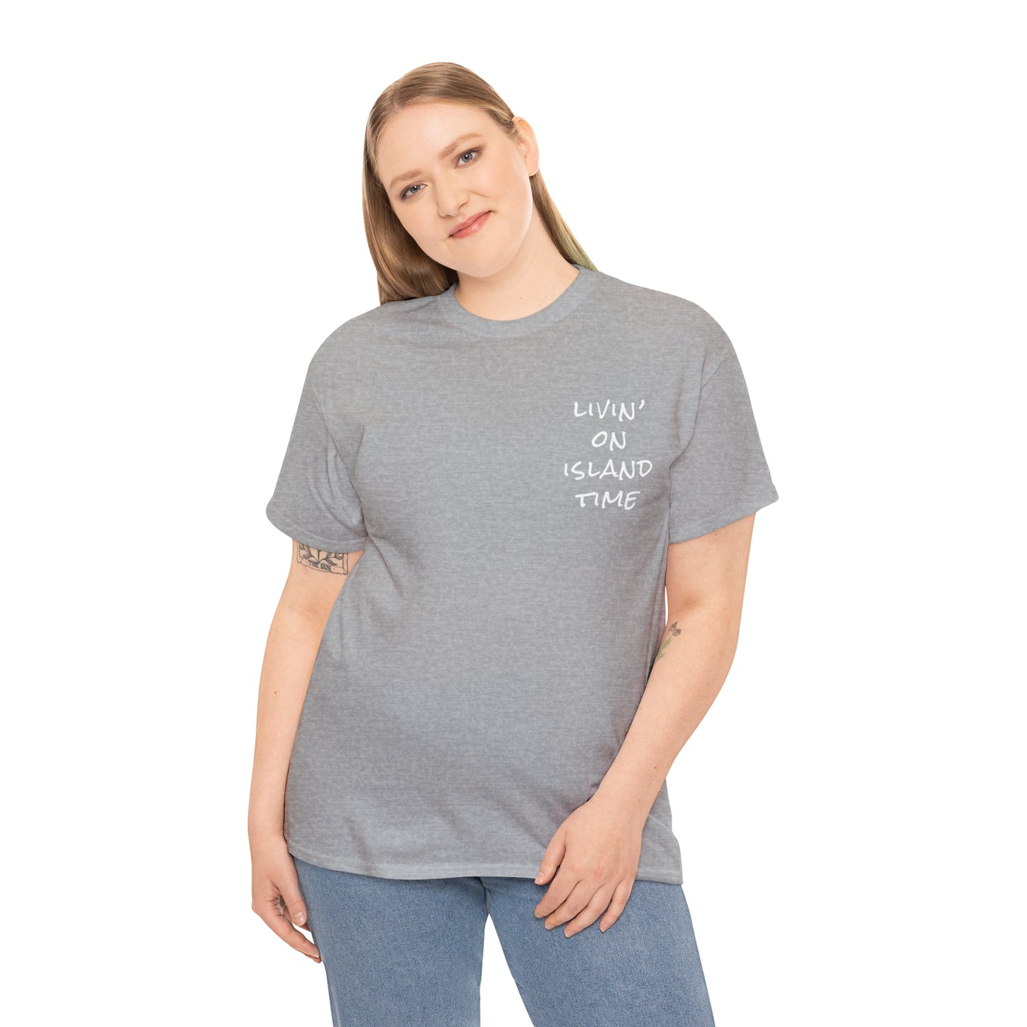 Livin' on Island Time Unisex Heavy Cotton Tee