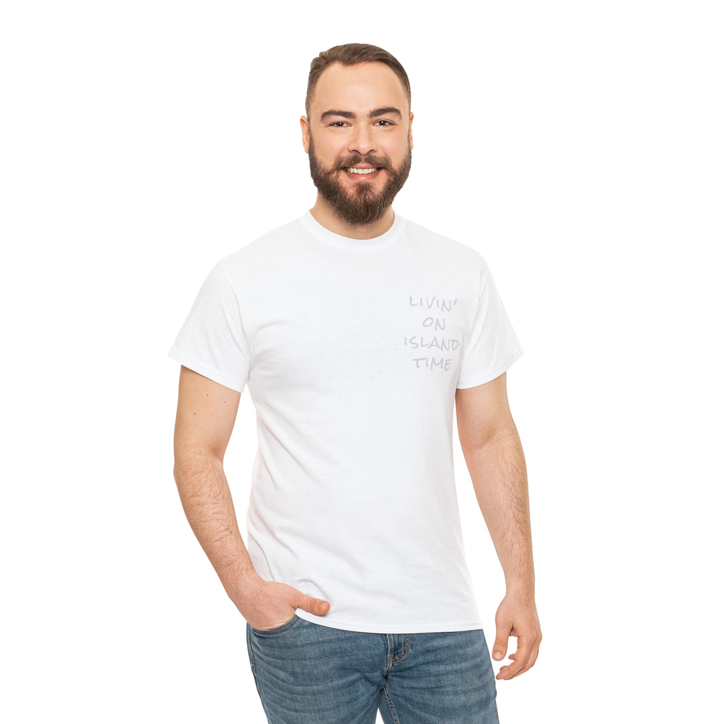 Livin' on Island Time Unisex Heavy Cotton Tee