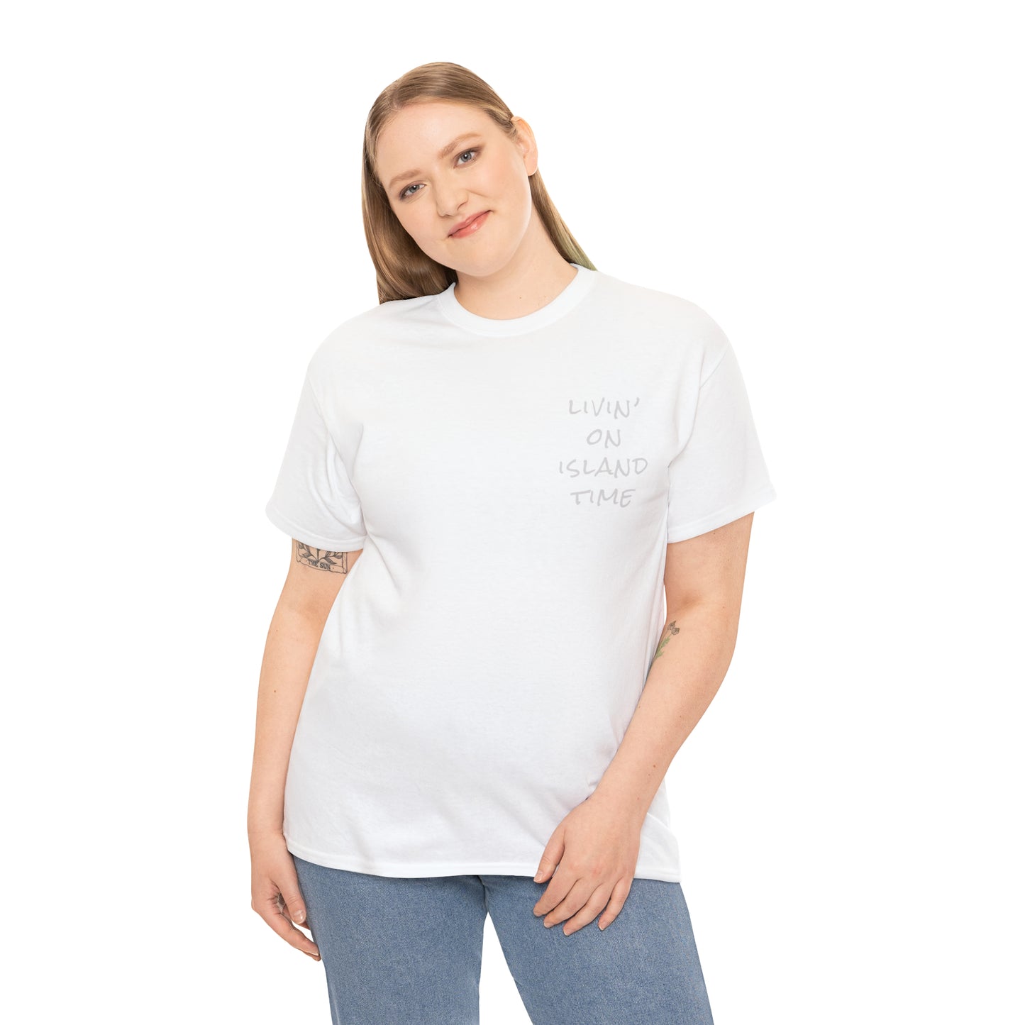 Livin' on Island Time Unisex Heavy Cotton Tee