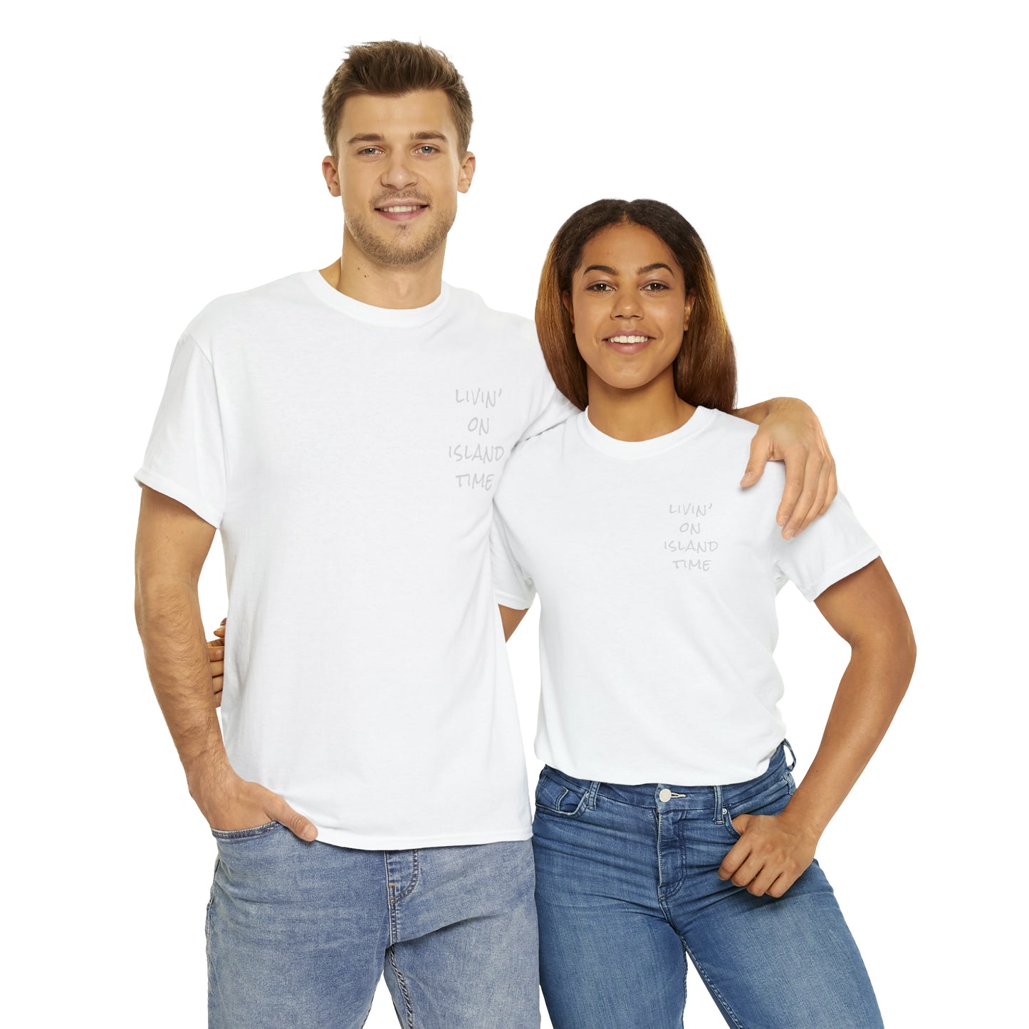 Livin' on Island Time Unisex Heavy Cotton Tee