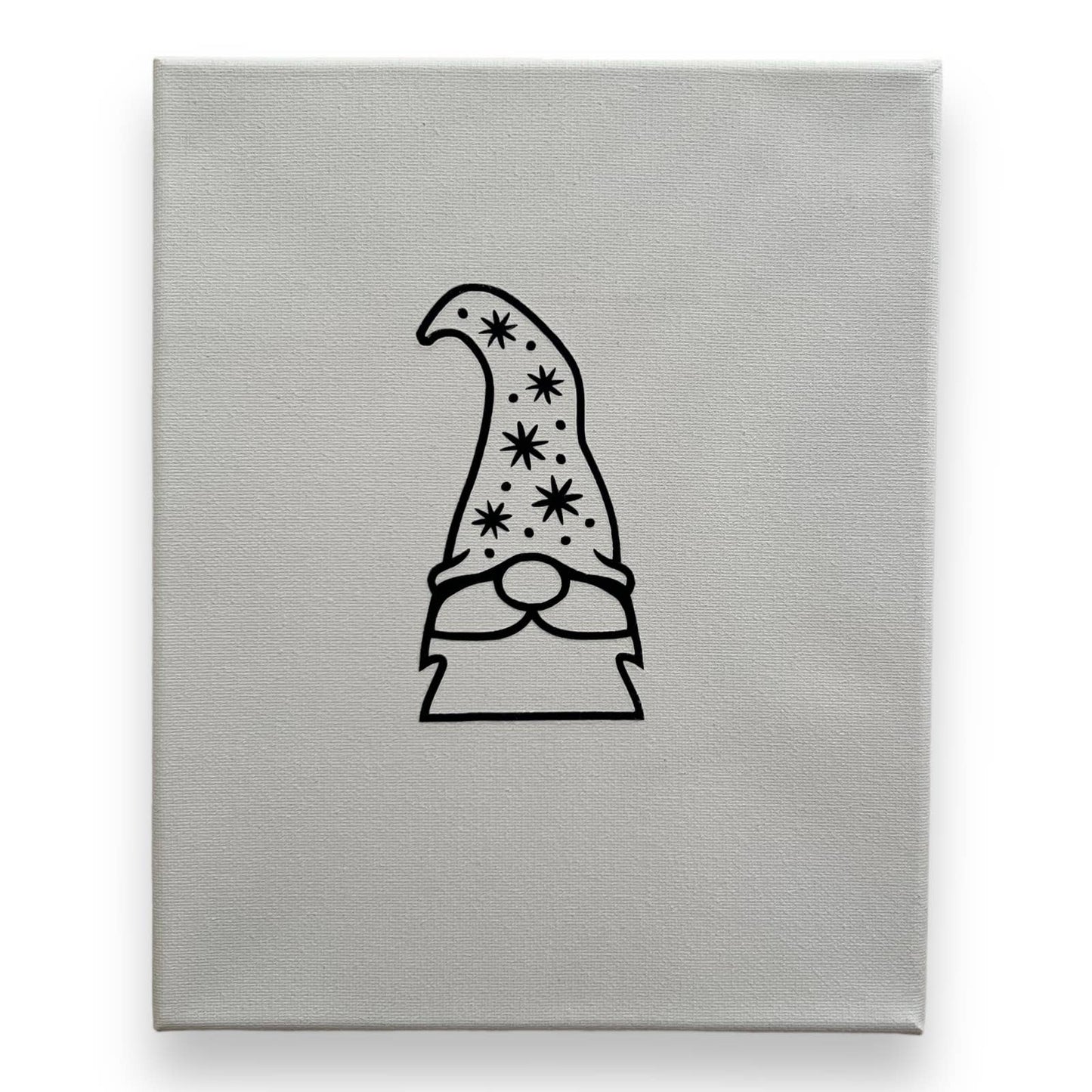 Gnome Wall Art Canvas for Christmas, Winter, Any occasion 8x10