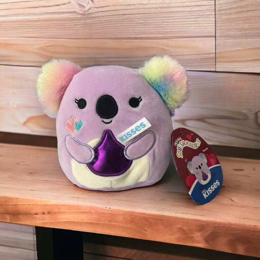 Squishmallows Renate the Koala Valentine Hershey Kisses Heart 5”