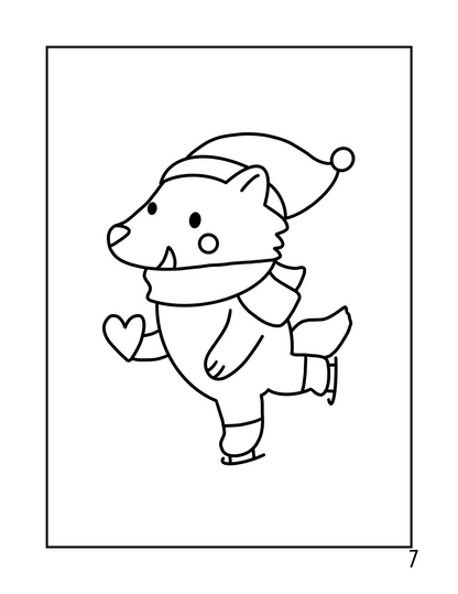 CHRISTMAS Coloring Book Ages 1-4/Digital Download