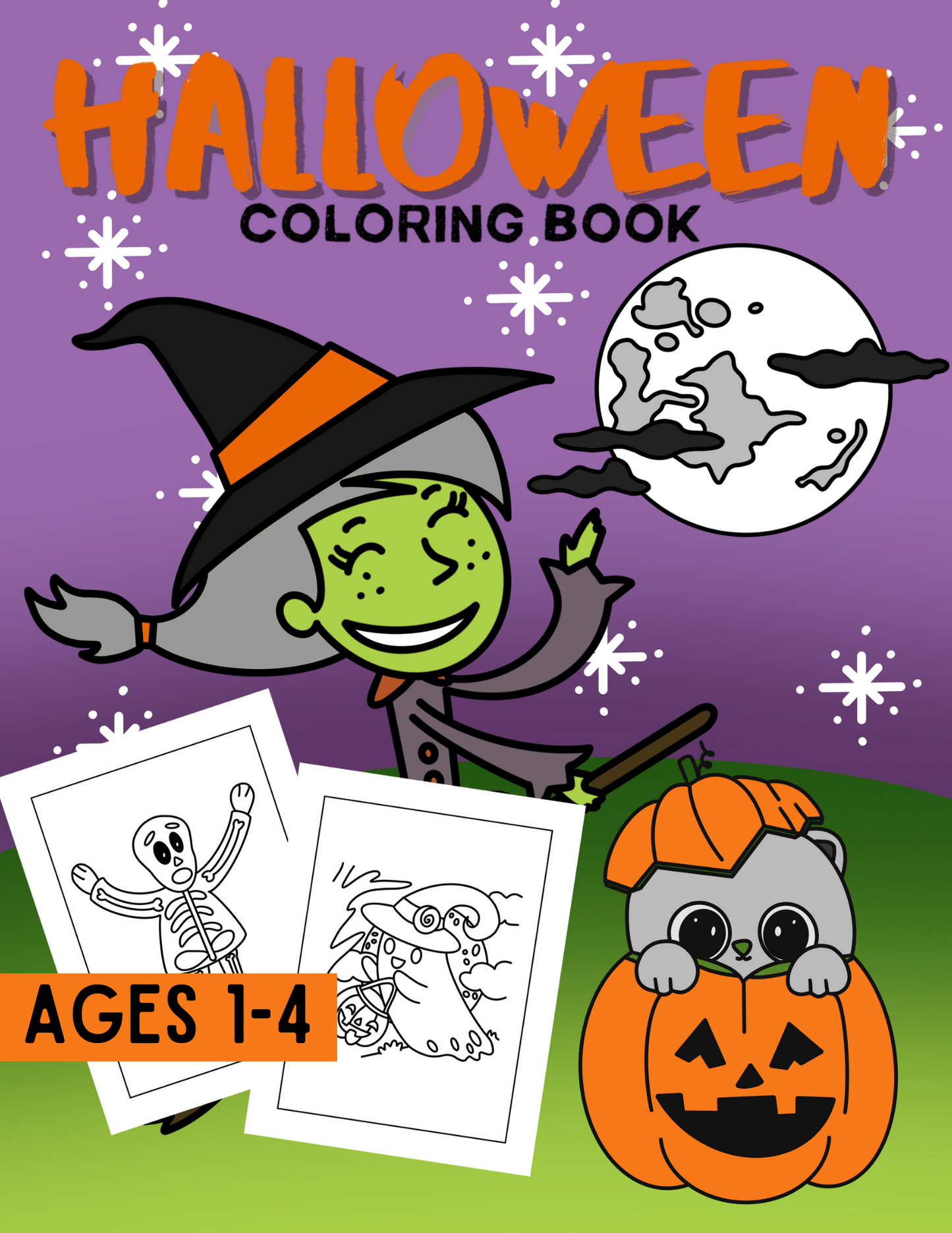 HALLOWEEN Coloring Book Ages 1-4/Digital Download