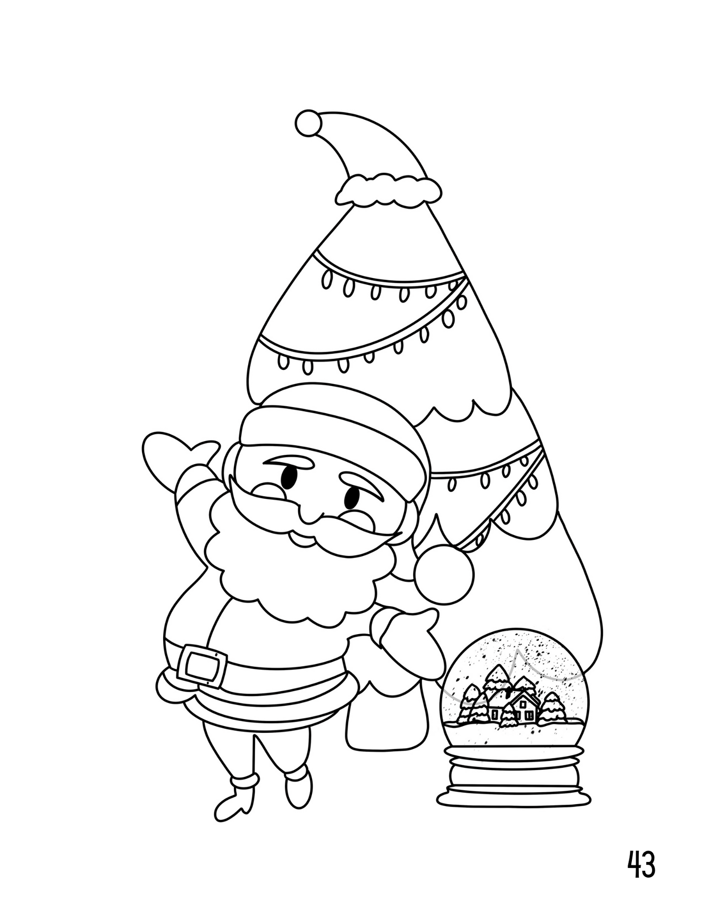 Christmas Coloring Book 5+/Digital Download