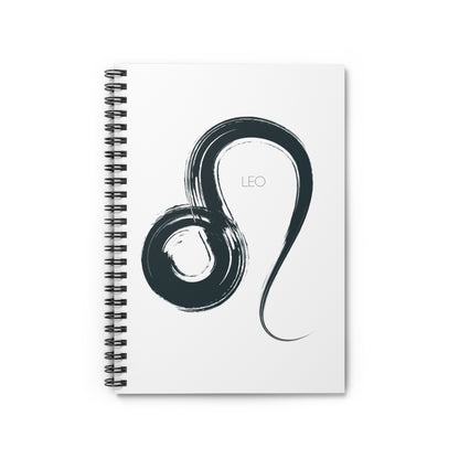 Zodiac Journal Notebook Leo- Spiral Bound - Ruled Line