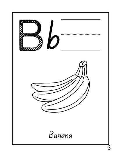 FRUIT AND VEGGIE ABC-123 Coloring book/Digital Download