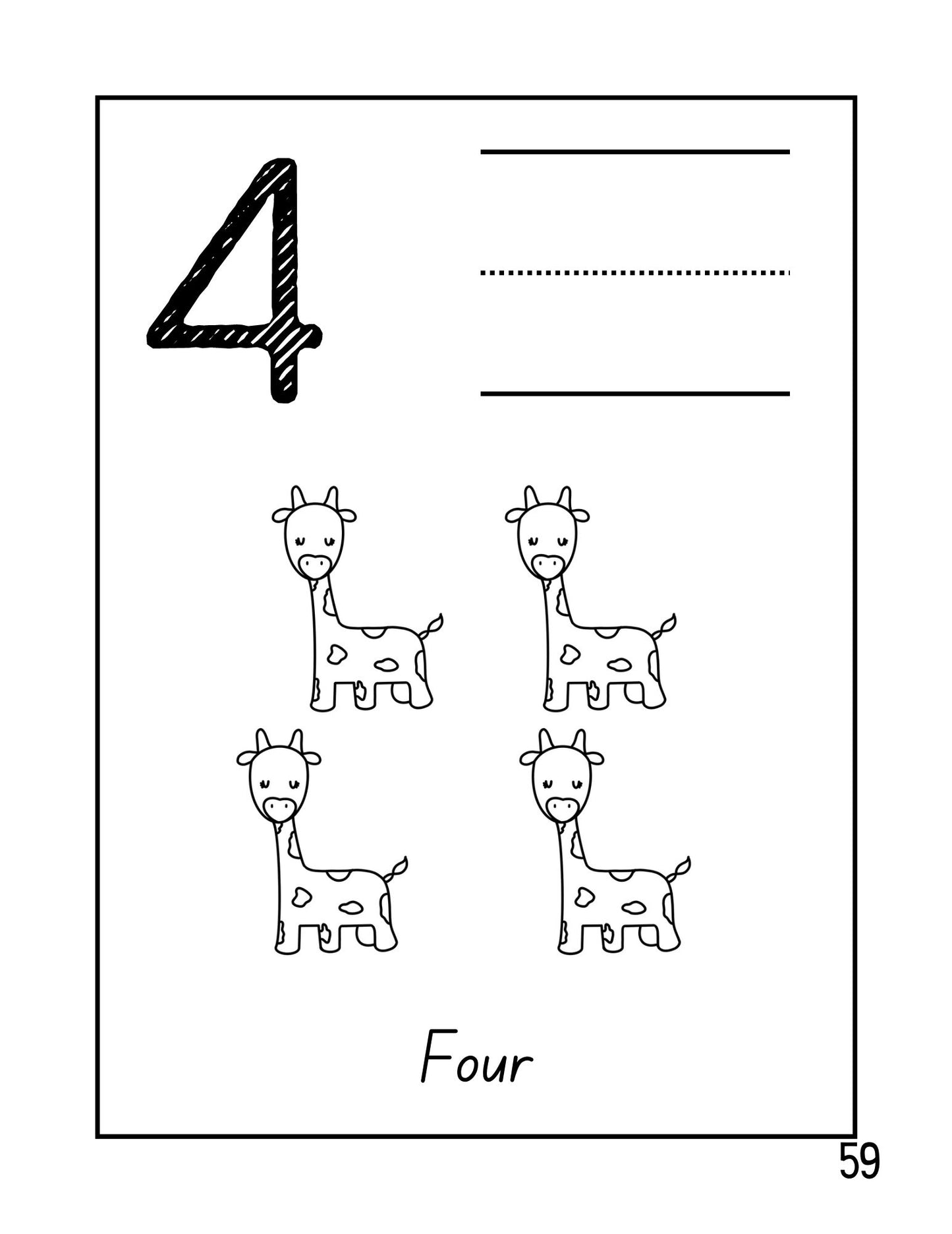 ANIMAL ABC-123 Coloring Book/Digital Download