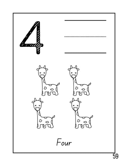 ANIMAL ABC-123 Coloring Book/Digital Download