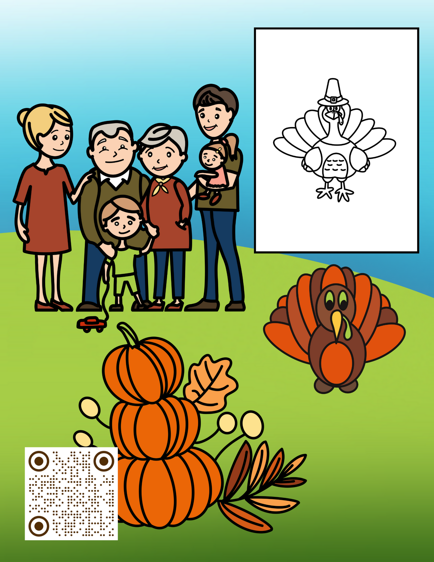 THANKSGIVING Coloring Book/Paperback