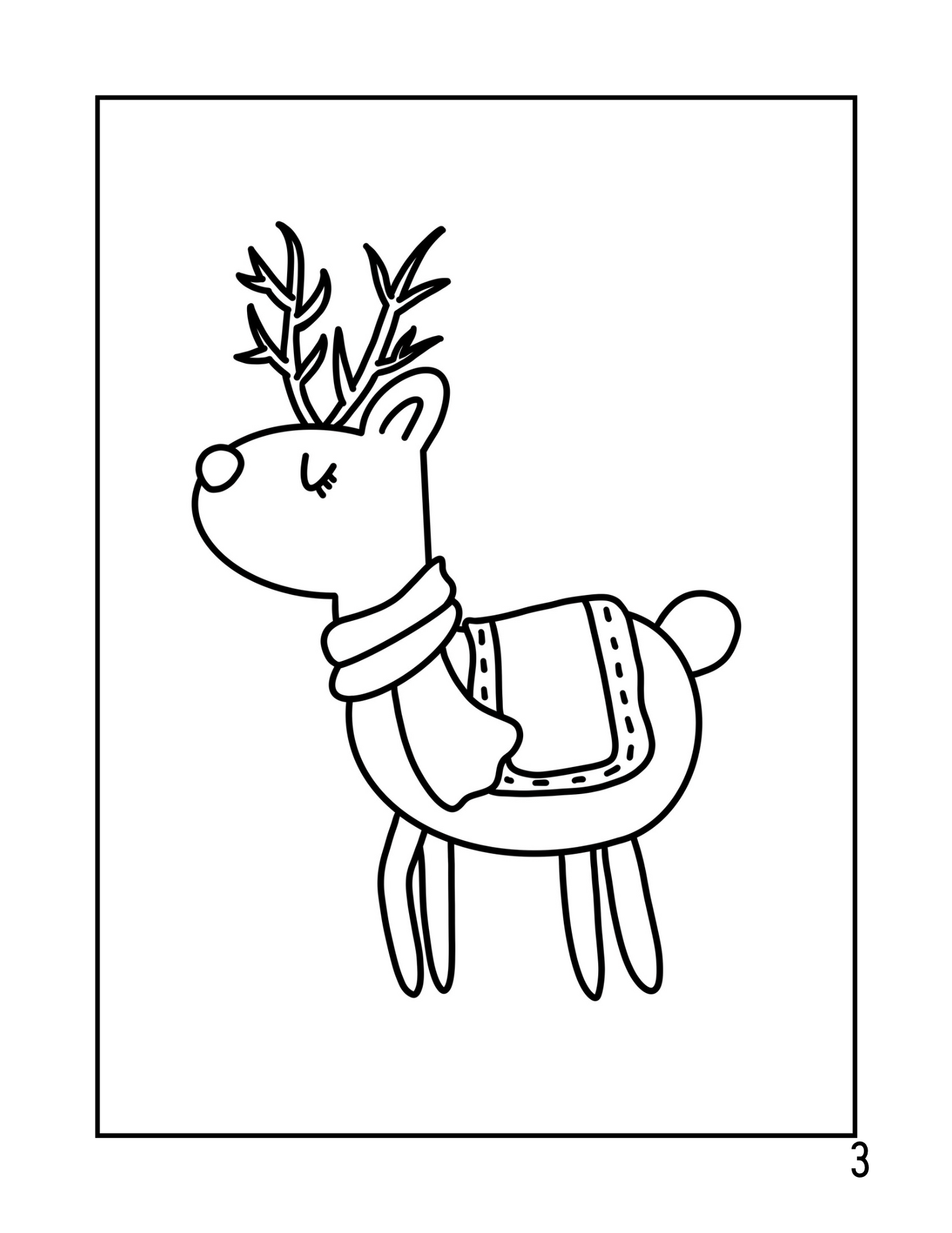 CHRISTMAS Coloring Book Ages 1-4/Digital Download