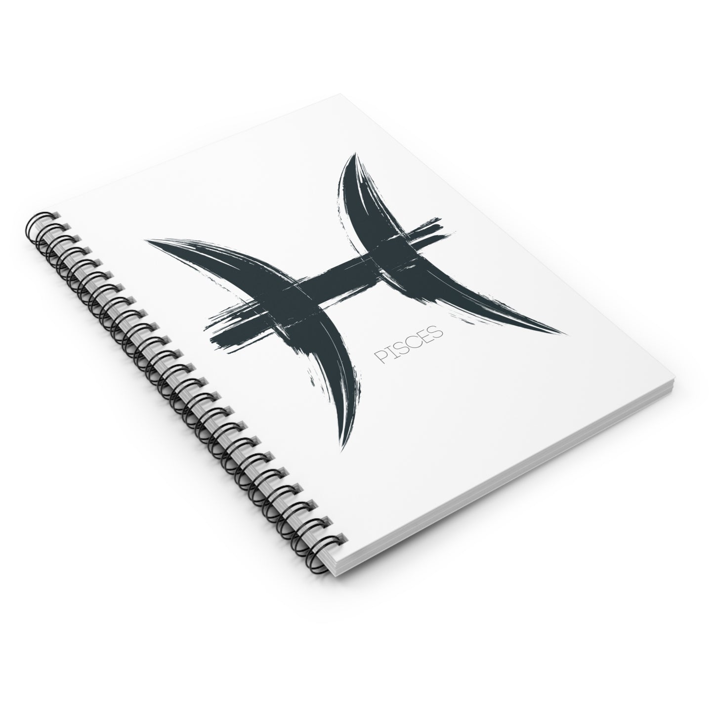 Zodiac Journal Notebook Pisces- Spiral Bound - Ruled Line