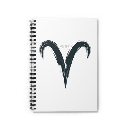 Zodiac Journal Notebook Aries- Spiral Bound - Ruled Line