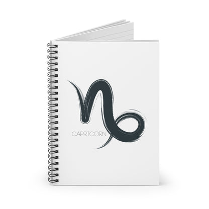 Zodiac Journal Notebook Capricorn- Spiral Bound - Ruled Line