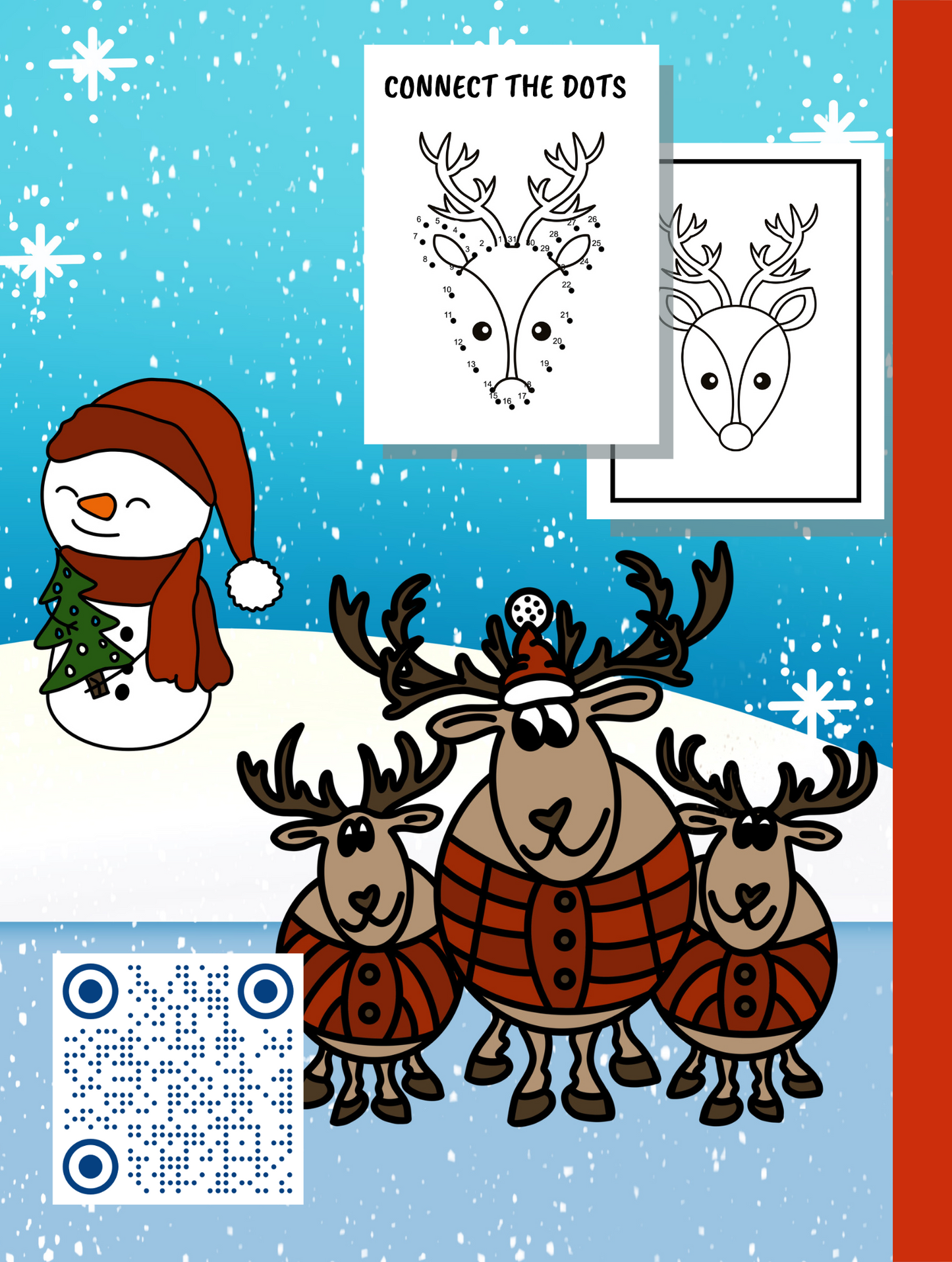 CHRISTMAS ACTIVITY Coloring Book Ages 1-4/Digital Download