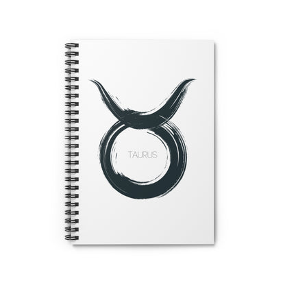 Zodiac Journal Notebook Taurus- Spiral Bound - Ruled Line