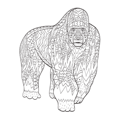 Safari Coloring Book for Adults