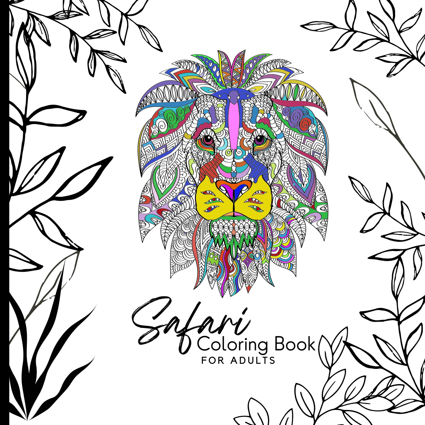 Safari Coloring Book for Adults