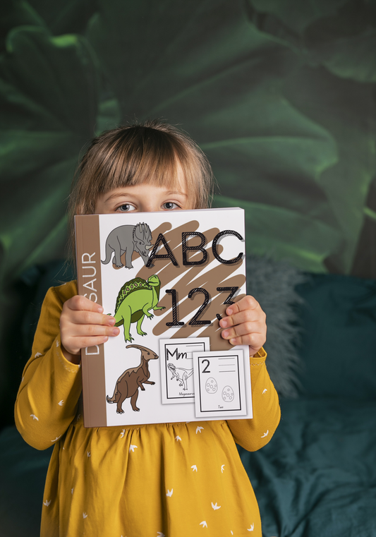 DINOSAUR ABC-123 Coloring Book/Paperback