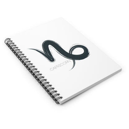 Zodiac Journal Notebook Capricorn- Spiral Bound - Ruled Line