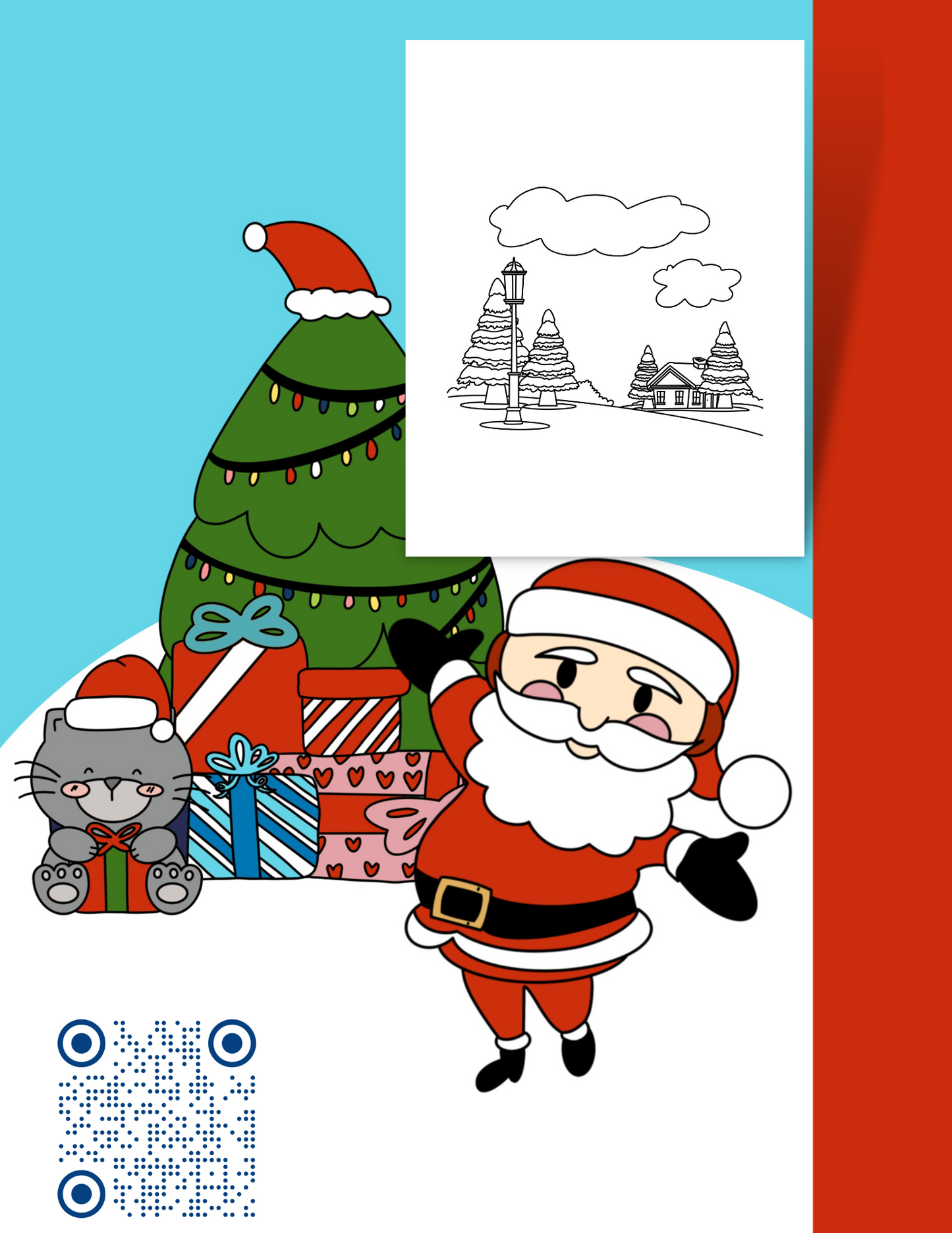 Christmas Coloring Book 5+/Digital Download