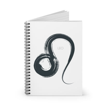 Zodiac Journal Notebook Leo- Spiral Bound - Ruled Line