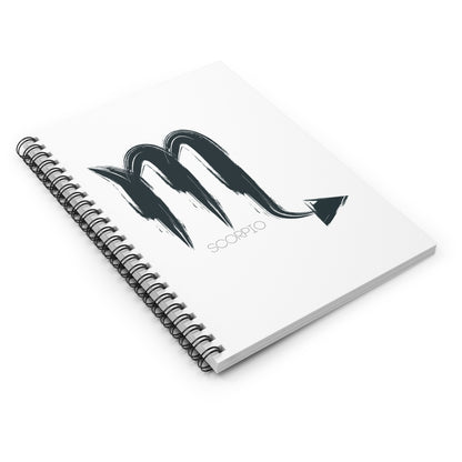 Zodiac Journal Notebook Scorpio - Spiral Bound - Ruled Line